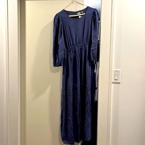 Empire Waisted Navy prairie dress